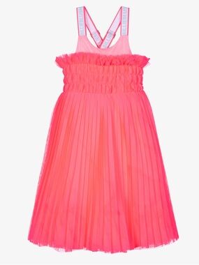 Billieblush GIRLS NEON PINK TULLE DRESS size 10